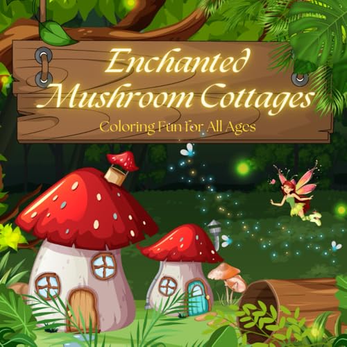 Enchanted Mushroom Cottages: Coloring Fun for All Ages von Independently published