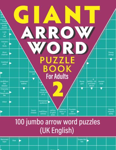 Giant Arrow Word Puzzle Book for Adults 2: 100 jumbo arrow word puzzles (UK English) von Independently published