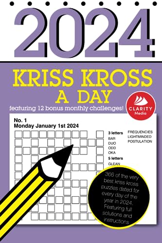Kriss Kross A Day 2024: 366 fantastic daily word fill in puzzles Kriss Kross A Day 2024: 366 fantastic daily word fill in puzzles