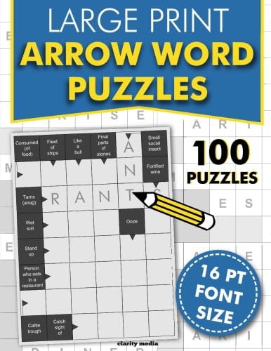 Large Print Arrow Word Puzzles: 100 crossword style puzzles in 16pt font size Large Print Arrow Word Puzzles: 100 crossword style puzzles in 16pt font size von CreateSpace Independent Publishing Platform