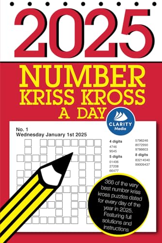 Number Kriss Kross A Day 2025: 366 number fill in puzzles Number Kriss Kross A Day 2025: 366 number fill in puzzles