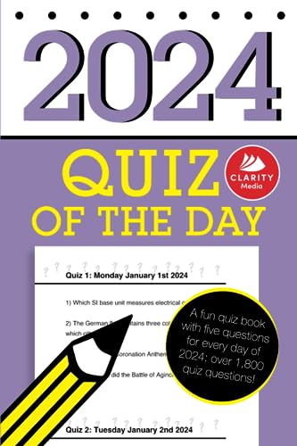 Quiz of the Day 2024: A fun quiz book with five questions for every day of 2024: over 1,800 quiz questions! Quiz of the Day 2024: A fun quiz book with five questions for every day of 2024: over 1,800 quiz questions! von Independently published