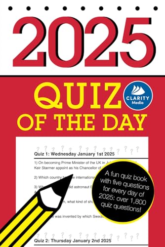 Quiz of the Day 2025: A fun quiz book with five questions for every day of 2025: over 1,800 quiz questions! von Independently published