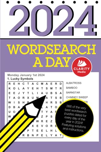 Wordsearch a Day 2024: Featuring 366 word search puzzles Wordsearch a Day 2024: Featuring 366 word search puzzles
