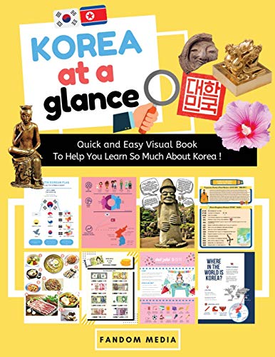 KOREA AT A GLANCE (FULL COLOR): Quick and Easy Visual Book To Help You Learn and Understand Korea! (The K-Pop Dictionary)
