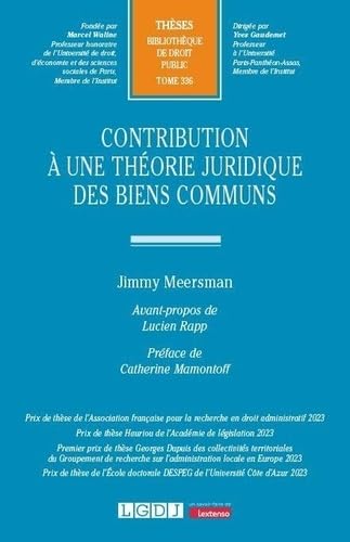 Contribution à une théorie juridique des biens communs (336) von LGDJ