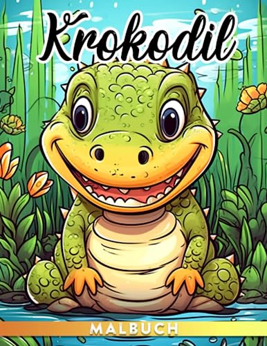 Krokodil-Malbuch: Bestbewertetes Tierzeichnungsbuch für Kinder, perfektes Geschenk für Geburtstage und Feiertage, fördert Entspannung.