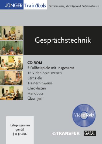 Gesprächstechnik: 5 Fallbeispiele mit insgesamt 16 Video-Spielszenen, Lernziele, Trainerhinweise, Checklisten, Handouts, Übungen. Für Windows 95/98/2000/NT/ME/XP (CD-ROM) von GABAL Verlag
