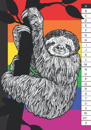 Passwort Buch "Faultier " Mit ABC Register DIN A5 Regenbogen: Platz Für 400 Passwörter | Mit Alphabetischem Index Passwort Buch "Faultier " Mit ABC Register DIN A5 Regenbogen: Platz Für 400 Passwörter | Mit Alphabetischem Index