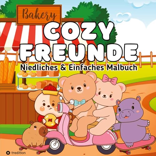 Cozy Malbuch Cozy Freunde - Süße Tiere Malbuch für Erwachsene: Süßes Malbuch - Cute and Cozy - Cute & Comfy - Bold and Easy Malbuch (Cozy Malbücher) von tredition