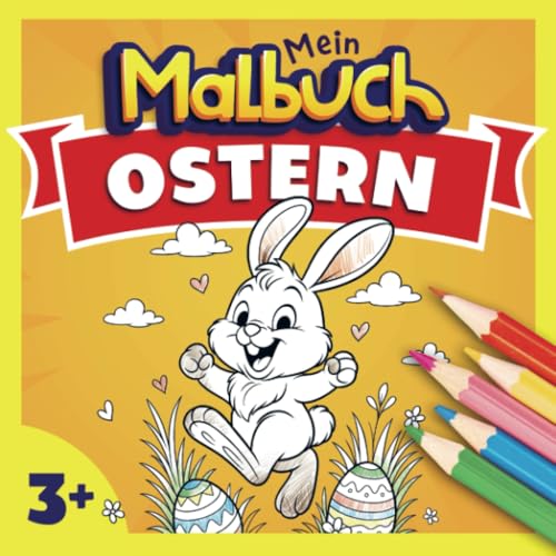 Ostern Malbuch für Kinder ab 3 Jahren: Wundervolles Ausmalbuch mit 40 Motiven rund um Ostern von Bookmundo