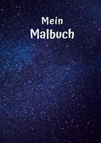 Mein Malbuch: Motiv Weltraum | DIN A4 | Blanko | Geschenkidee