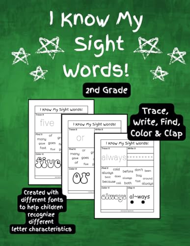 I Know My Sight Words: Dolch Second Grade Sight Words Workbook (Learning Adventures Educational Workbooks) von Independently published