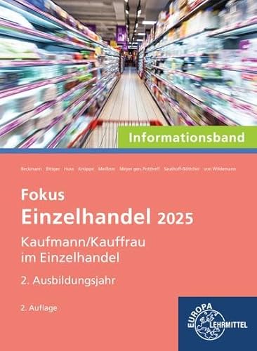 Fokus Einzelhandel 2025, 2. Ausbildungsjahr von Europa-Lehrmittel