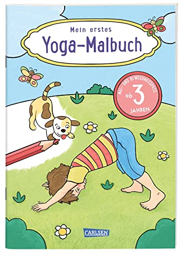Mein erstes Yoga-Malbuch: Mal- und Bewegungsspaß ab 3 Jahren | Mit 10 Yoga-Übungen, einfachen Mandalas zum Ausmalen und Übersichts-Poster von Carlsen
