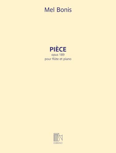 Pièce pour flûte et piano. Book/Part[S] von Durand