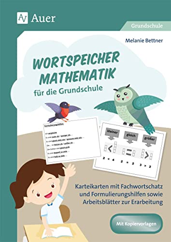 Wortspeicher Mathematik für die Grundschule: Karteikarten mit Fachwortschatz und Formulierungs hilfen sowie Arbeitsblätter zur Erarbeitung (1. bis 4. Klasse)