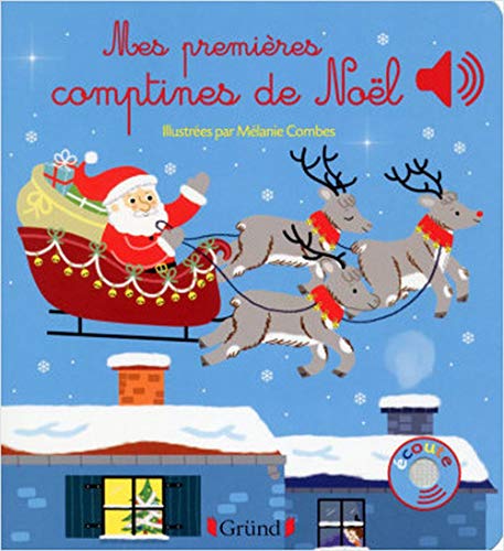 Mes premières comptines de Noël - Livre sonore avec 6 puces - Dès 1 an