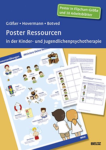 Poster Ressourcen in der Kinder- und Jugendlichenpsychotherapie: Mit 10 Arbeitsblättern in der Sammelmappe. Format Poster: 98 x 67 cm von Psychologie Verlagsunion