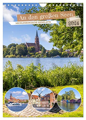 An den großen Seen der Mecklenburgischen Seenplatte (Wandkalender 2024 DIN A4 hoch), CALVENDO Monatskalender von CALVENDO