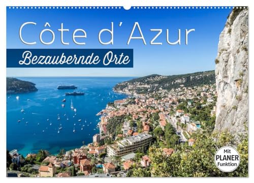 CÔTE D’AZUR Bezaubernde Orte (Wandkalender 2025 DIN A2 quer), CALVENDO Monatskalender: Impressionen aus Südfrankreich und Monaco von CALVENDO