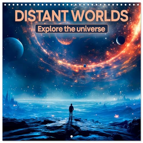 DISTANT WORLDS Explore the universe (Wall Calendar 2025 12 × 12 Inch) CALVENDO 12 Month Wall Calendar von CALVENDO