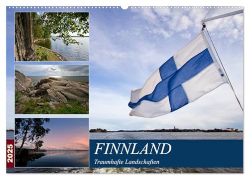 FINNLAND Traumhafte Landschaften (Wandkalender 2025 DIN A2 quer), CALVENDO Monatskalender von CALVENDO