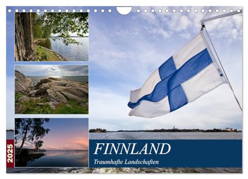 FINNLAND Traumhafte Landschaften (Wandkalender 2025 DIN A4 quer), CALVENDO Monatskalender von CALVENDO