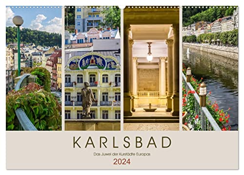 KARLSBAD Das Juwel der Kurstädte Europas (Wandkalender 2024 DIN A2 quer), CALVENDO Monatskalender