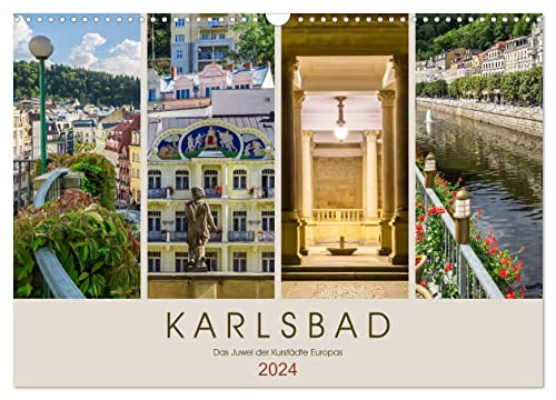 KARLSBAD Das Juwel der Kurstädte Europas (Wandkalender 2024 DIN A3 quer), CALVENDO Monatskalender