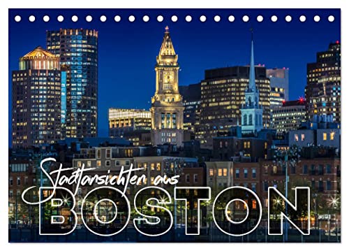Stadtansichten aus Boston (Tischkalender 2024 DIN A5 quer), CALVENDO Monatskalender von CALVENDO