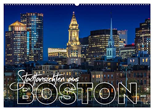 Stadtansichten aus Boston (Wandkalender 2025 DIN A2 quer), CALVENDO Monatskalender
