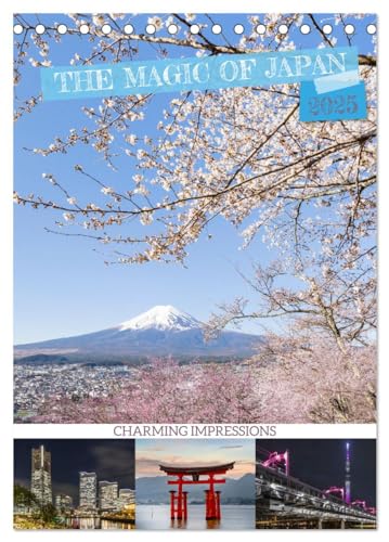 THE MAGIC OF JAPAN Charming impressions (Tischkalender 2025 DIN A5 hoch), CALVENDO Monatskalender von CALVENDO