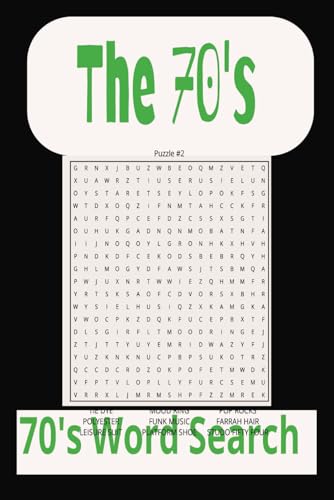 70'S Word Search Puzzle Book: Word Search with easy to read print about the 70's,6x9 inches 110 pages 50+ puzzles von Independently published