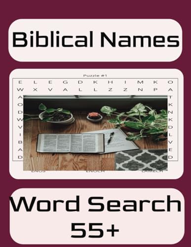 Biblical Name Word Search Puzzle: Biblical Name Word Search Puzzle, Easy To Read Print, Gift, Relax and enjoy von Independently published