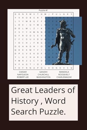 Military Leaders Word Search Puzzle: word search, 6x9, 55 puzzles, fun and intriguing von Independently published