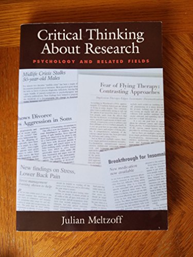 Critical Thinking About Research: Psychology and Related Fields