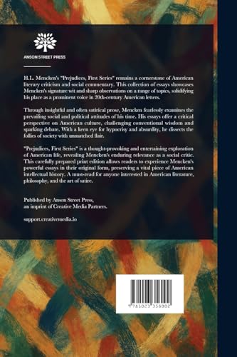 Prejudices, First Series von Anson Street Press