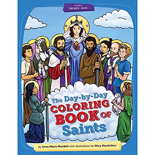 Day by Day Coloring Book of Saints: January - June von Sophia Institute Press