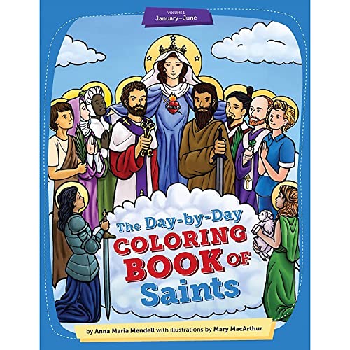 Day by Day Coloring Book of Saints: January - June