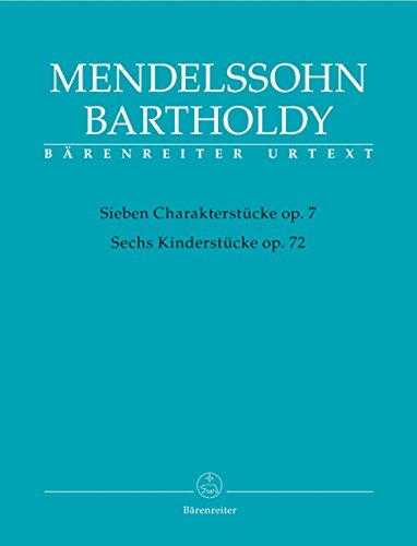 Sieben Charakterstücke op. 7. Sechs Kinderstücke op. 72. Klavierstücke: Berücksichtigung unterschiedlicher Fassungen, darunter ein Stück in ... ausführliches zweispr. Vorwort (dt./engl.)