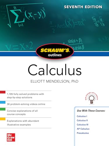 Schaum's Outline of Calculus, Seventh Edition (Schaum's Outlines) von McGraw-Hill Education