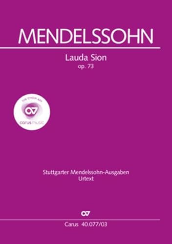Lauda Sion (Klavierauszug): MWV A 24, 1845/46