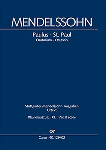 Paulus (Klavierauszug deutsch/englisch XL): Oratorium MWV A 14, 1834-1836