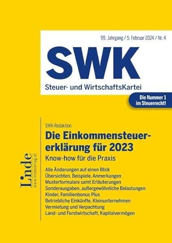 Die Steuererklärungen für 2023 | Band 1: Einkommensteuer von Linde Verlag Ges.m.b.H.