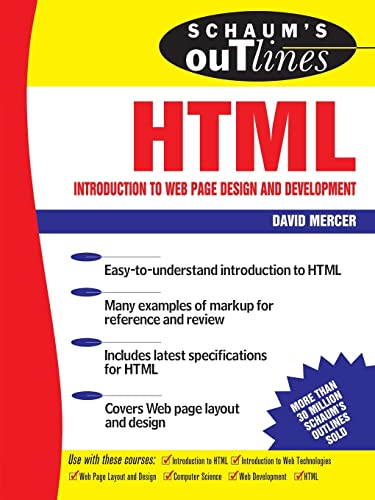 Schaum's Outline of HTML (Schaum's Outlines)