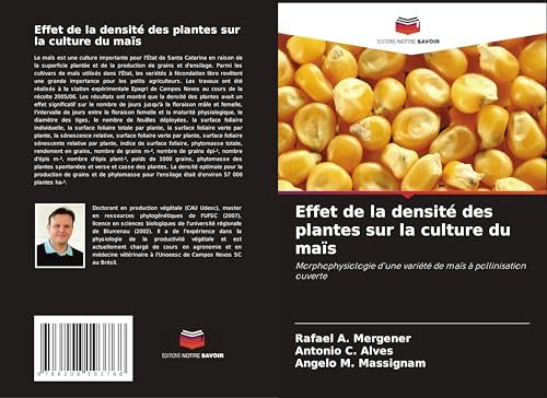 Effet de la densité des plantes sur la culture du maïs: Morphophysiologie d'une variété de maïs à pollinisation ouverte Effet de la densité des plantes sur la culture du maïs: Morphophysiologie d'une variété de maïs à pollinisation ouverte