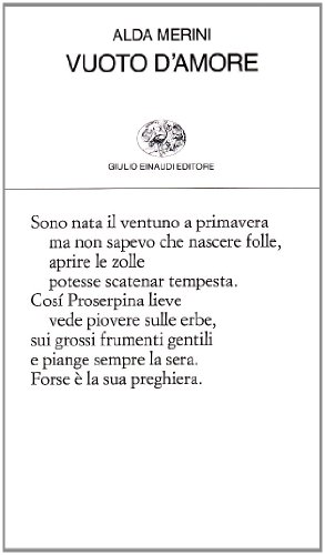 Vuoto d'amore (Collezione di poesia, Band 224)