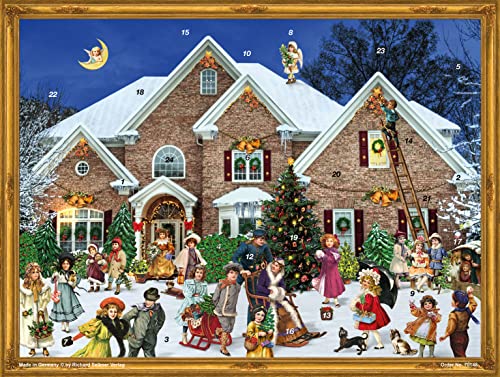 Adventskalender "Viktorianisches Haus": Papier-Adventskalender