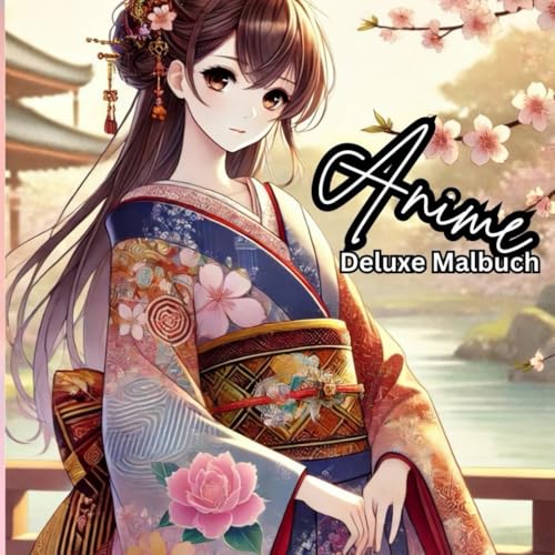 Anime Deluxe Malbuch - wunderschöne Anime Mädchen (Wundervolle Anime Malbücher, Band 6) von Independently published